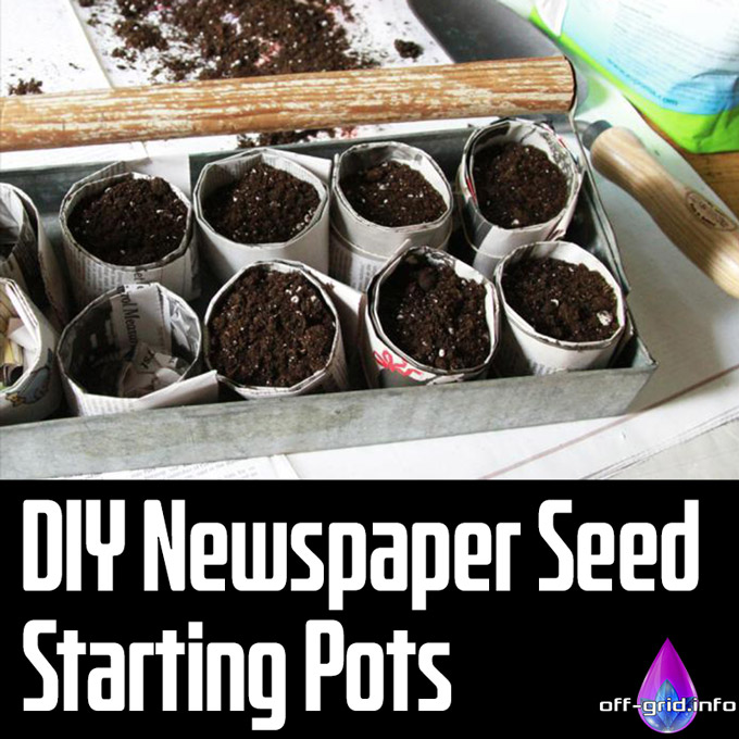 DIY Newspaper Seed Starting Pots