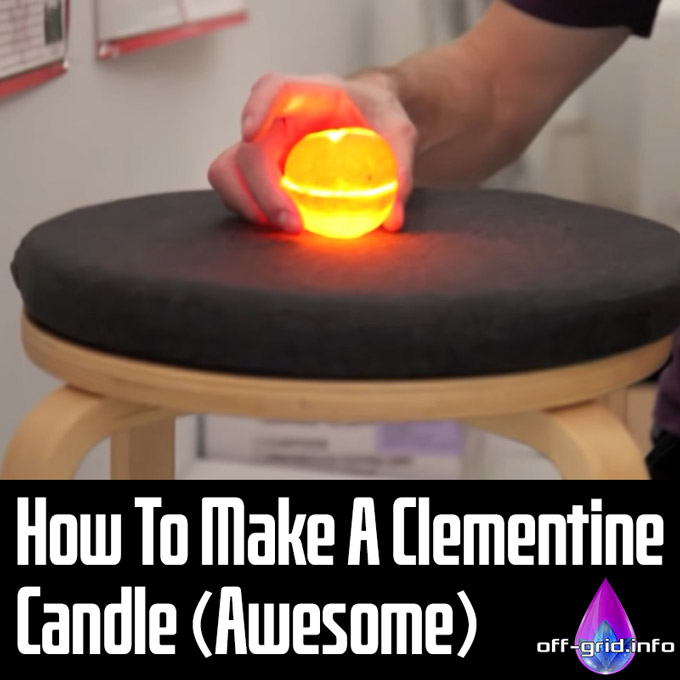 How To Make A Clementine Candle
