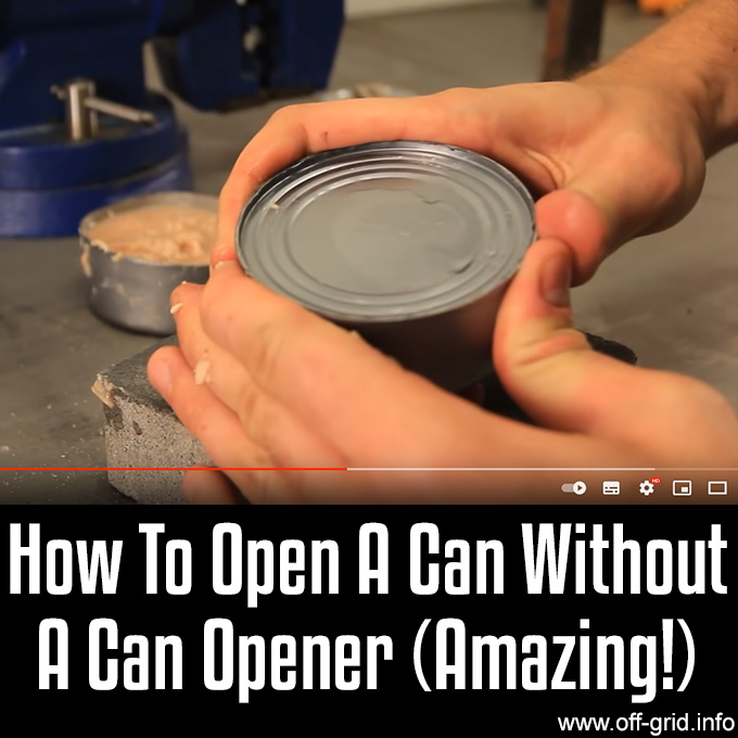 How To Open A Can Without A Can Opener (Amazing)