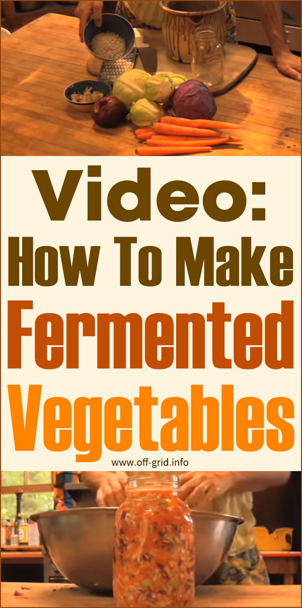 Video How To Make Fermented Vegetables