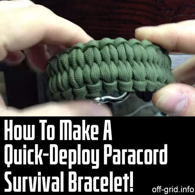 How To Make A Quick Deploy Paracord Survival Bracelet