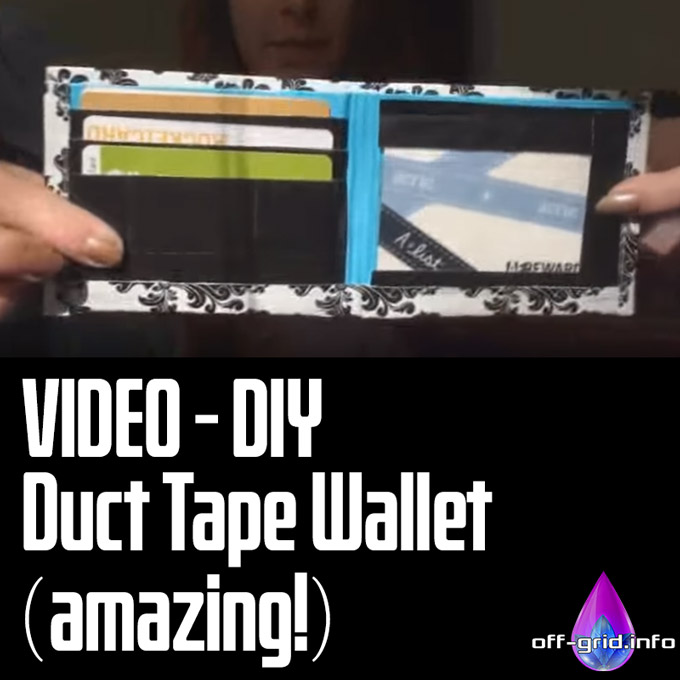 VIDEO - DIY Duct Tape Wallet