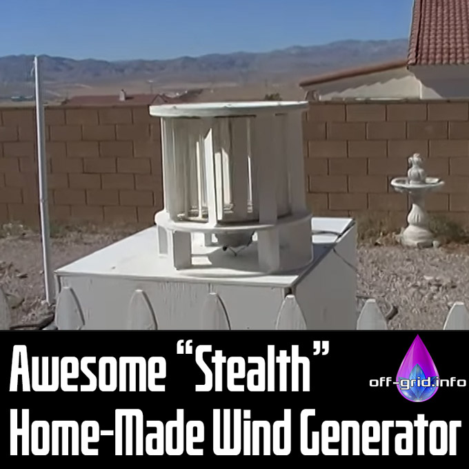 Awesome Stealth Home-Made Wind Generator