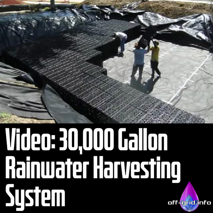 Video- 30,000 Gallon Rainwater Harvesting System