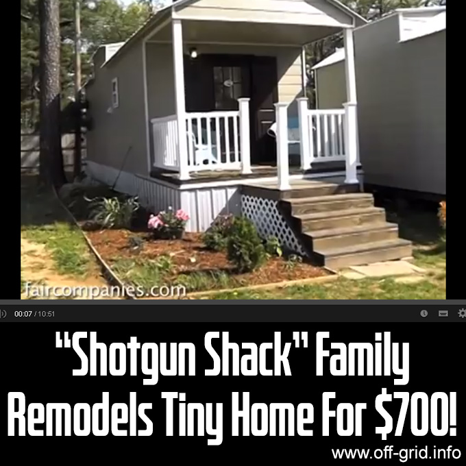 “Shotgun Shack” Family Remodels Tiny Home For $700