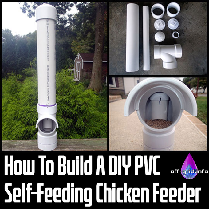 How To Build A DIY PVC Self-Feeding Chicken Feeder