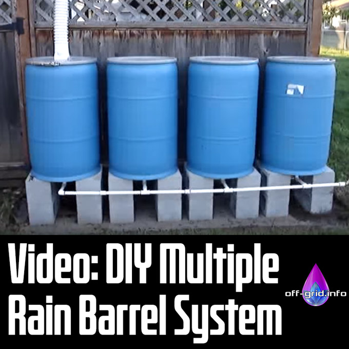 DIY Multiple Rain Barrel System (Video Tutorial)
