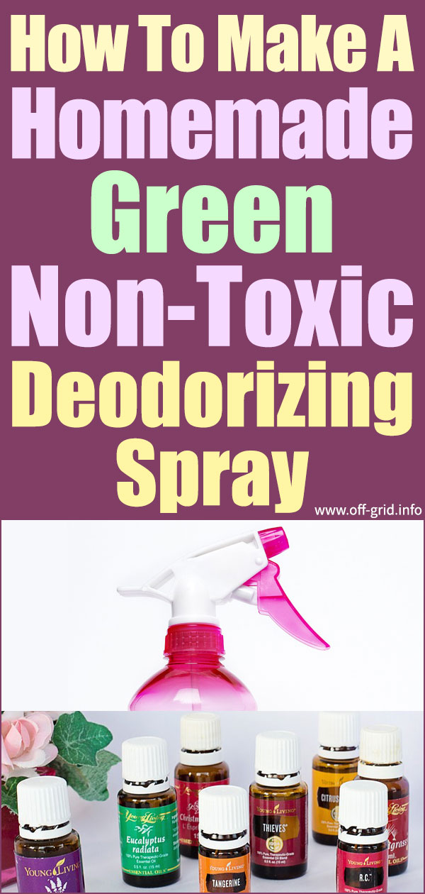 Homemade Green Non-Toxic Deodorizing Spray
