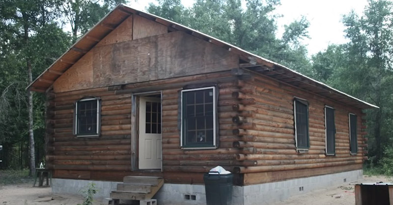 Mortgage Free For Life: Inspiring Woman Shows How To Build Your Own Log Cabin