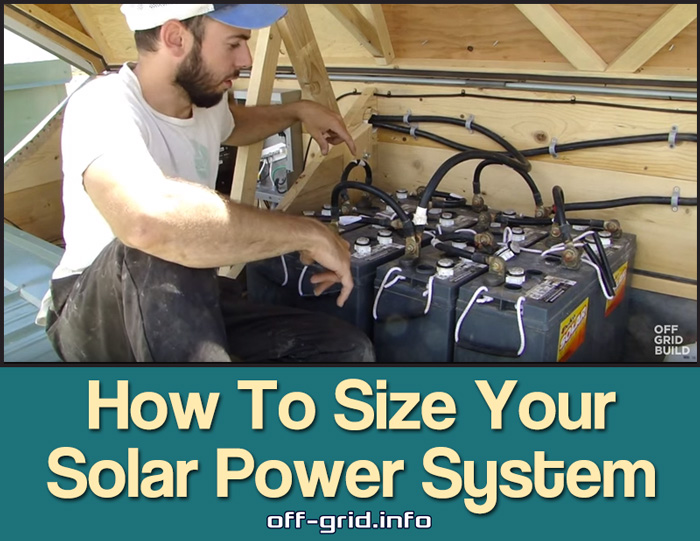 How To Size Your Solar Power System