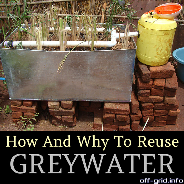 How And Why To Reuse Greywater