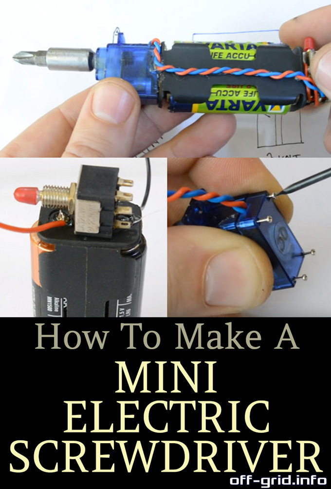 How To Make A Mini Electric Screwdriver