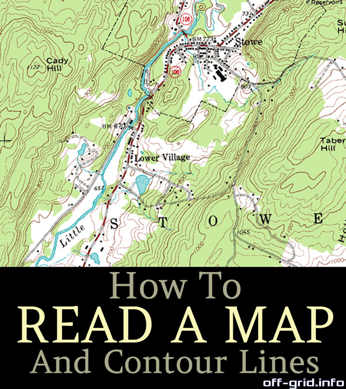 How To Read A Map And Contour Lines