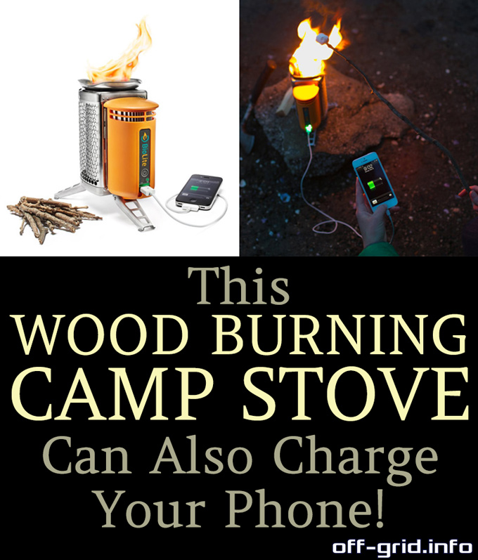 This Wood Burning Camp Stove Can Also Charge Your Phone