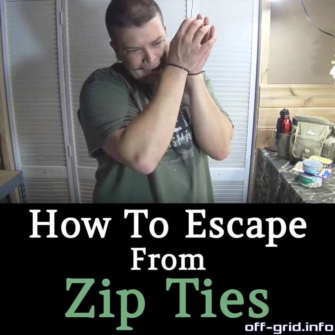 Urban Survival Tips - How To Escape From Zip Ties