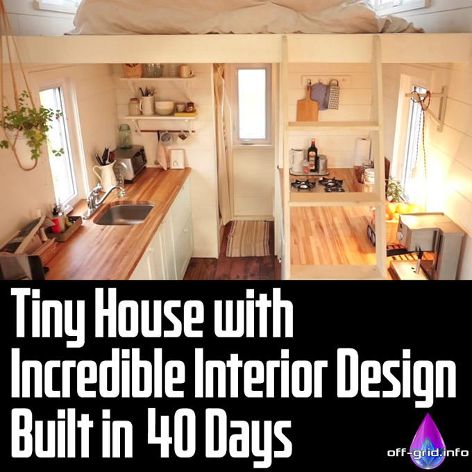 Tiny House With Incredible Interior Design Built In 40 Days