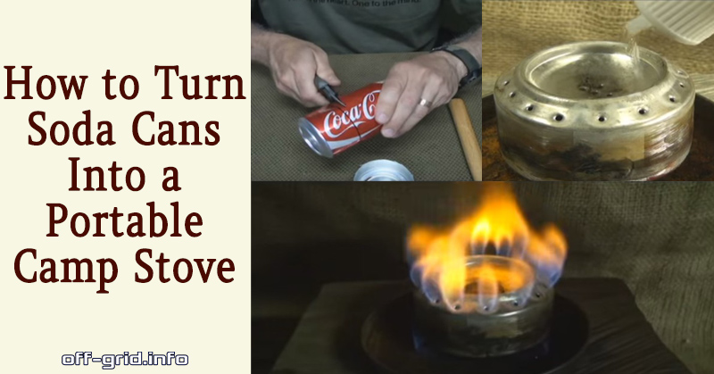 How To Turn Soda Cans Into A Portable Camp Stove