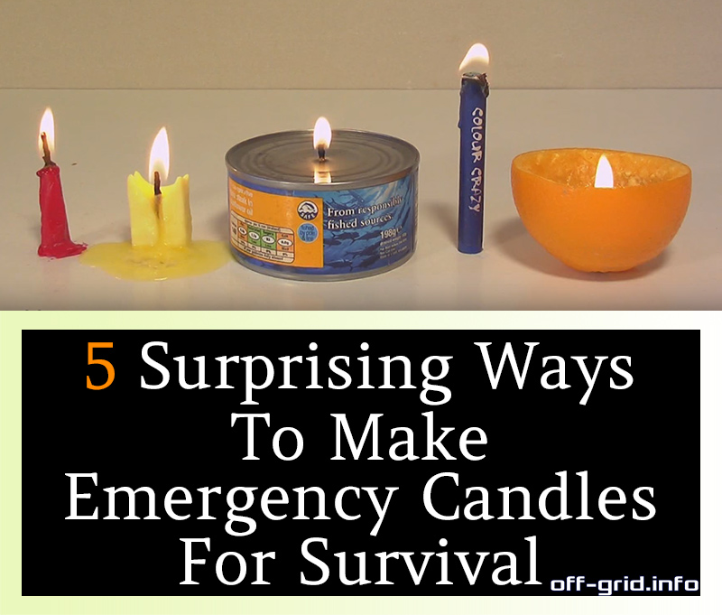 5 Surprising Ways To Make Emergency Candles