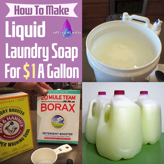 How To Make Liquid Laundry Soap For $1 A Gallon