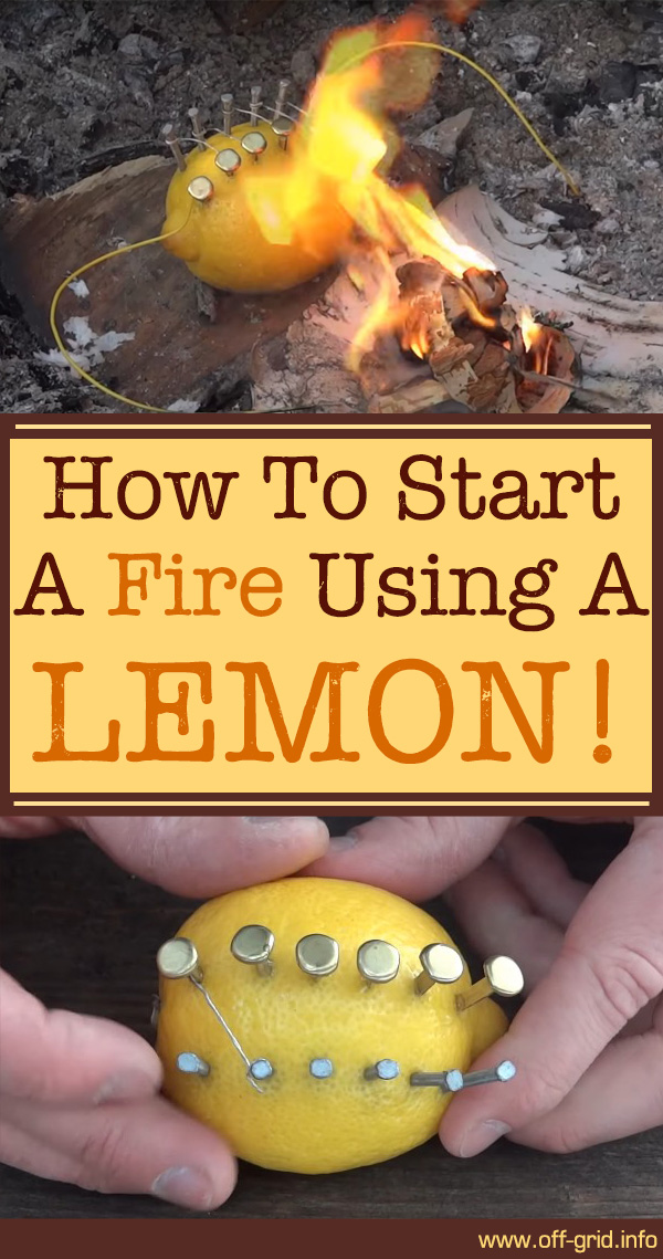 Next Time You Feel Like Showing Off - Start a Fire Using A Lemon! Here ...