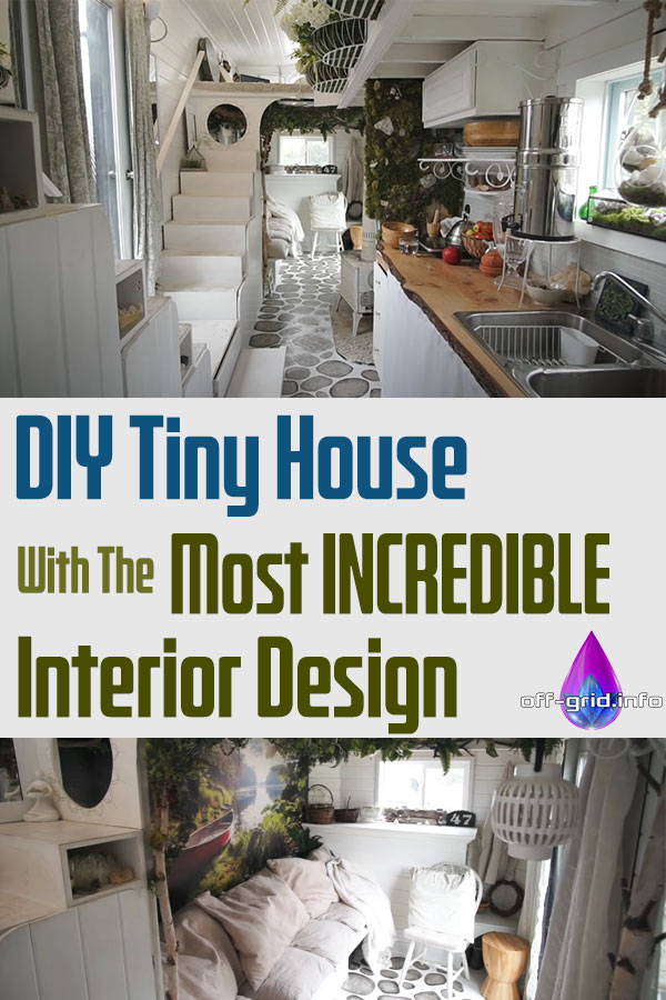 DIY Tiny House With The Most INCREDIBLE Interior Design