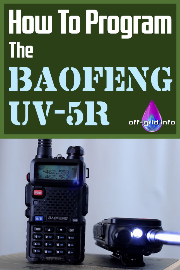 How To Program The Baofeng UV-5R