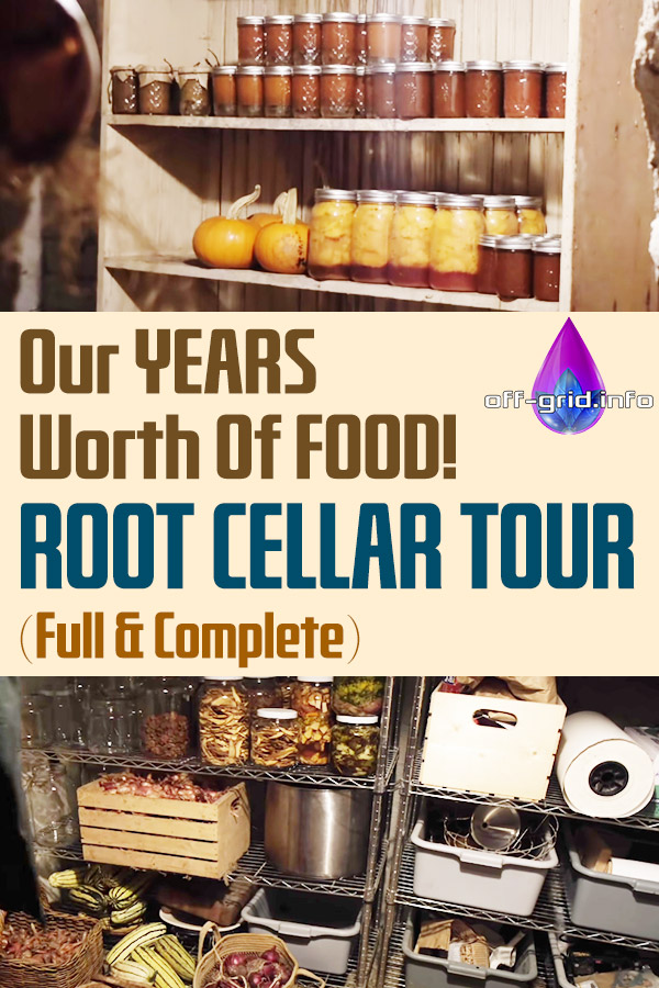 Our YEARS Worth Of FOOD! Root Cellar Tour (Full & Complete!) 