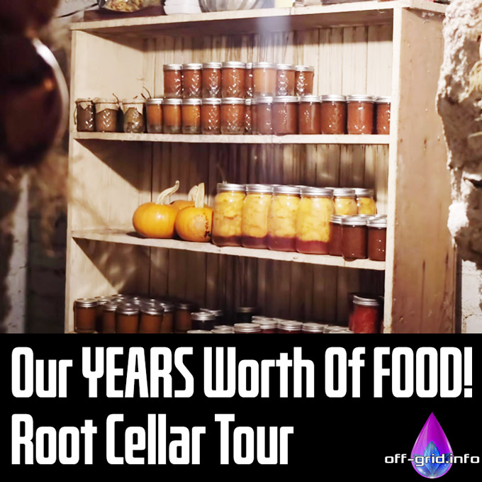 Our YEARS Worth Of FOOD! Root Cellar Tour (Full & Complete!)