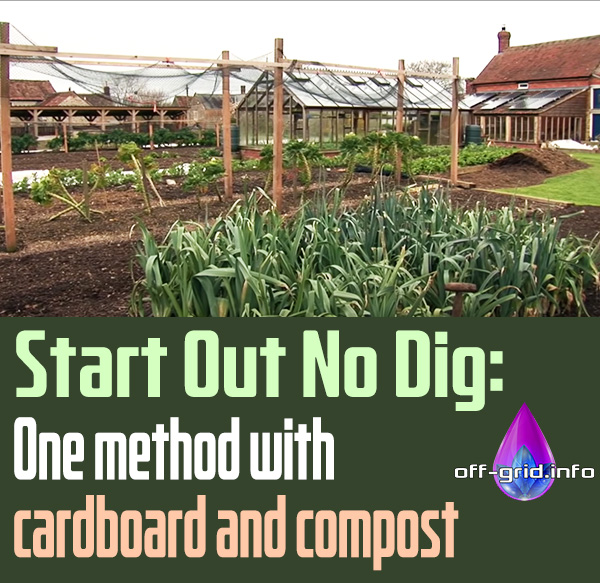 Start Out No Dig, One Method With Cardboard And Compost