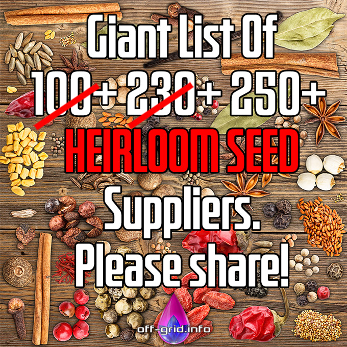 Giant List Of 250+ Heirloom Seed Suppliers