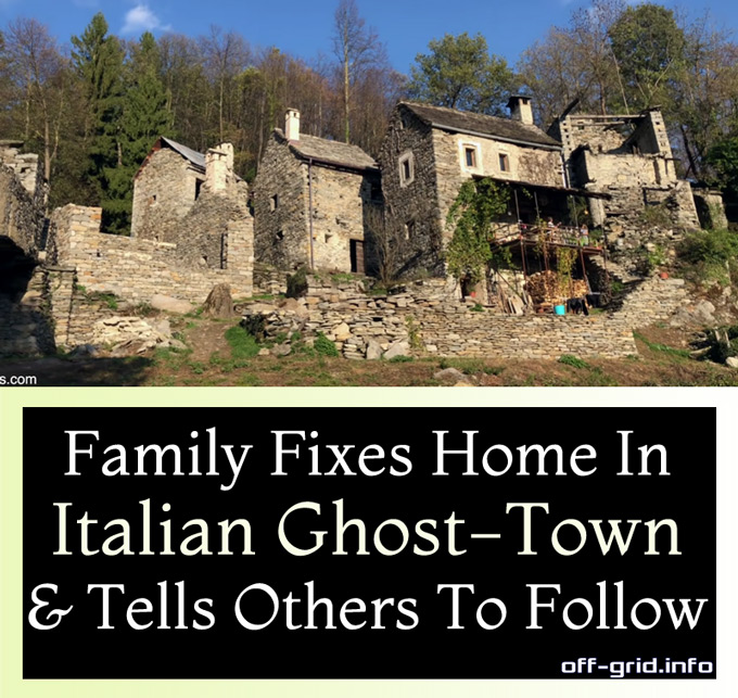 Family Fixes Home In Italian Ghost Town & Tells Others To Follow
