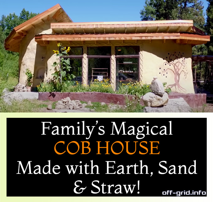Family’s Magical COB HOUSE Made With Earth, Sand & Straw