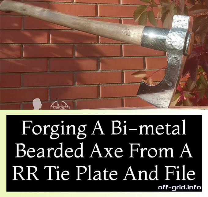 Forging A Bi-metal Bearded Axe From A RR Tie Plate And File