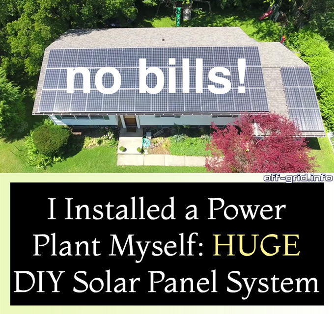 I Installed a Power Plant Myself - HUGE DIY Solar Panel System
