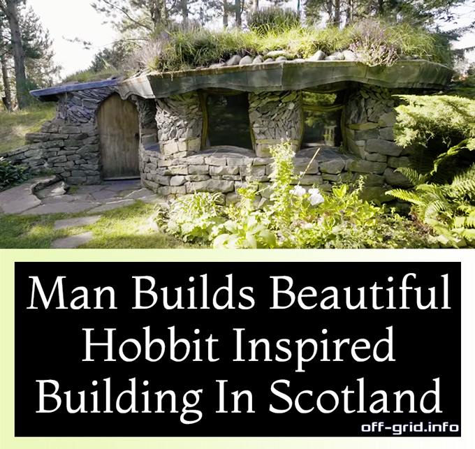 Man Builds Earthen Hobbit Inspired Building In Scotland