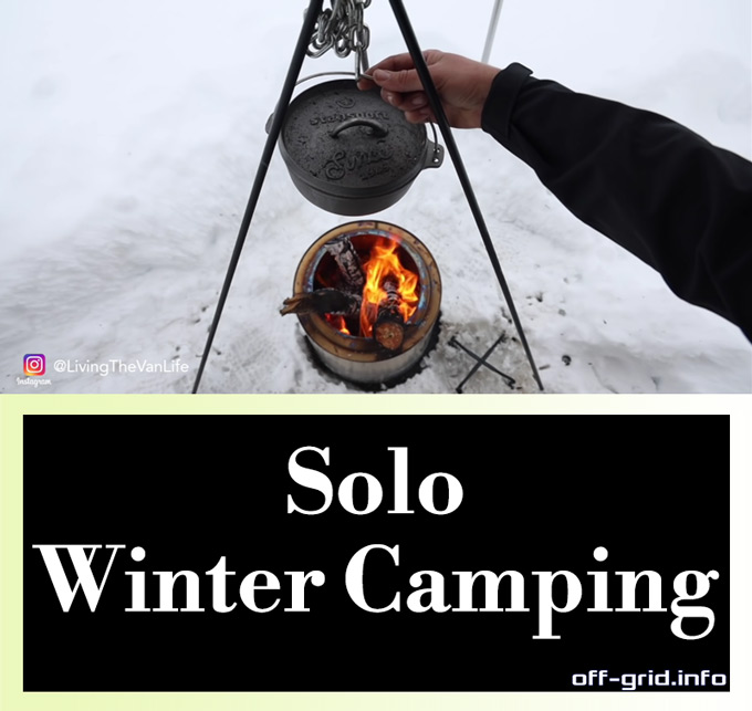 Solo Winter Camping - Living The Van Life